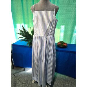 Free Assembly Women's Sleeveless Square Neck Midi Dress Size L